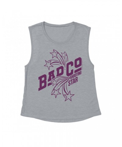 $11.20 Bad Company Ladies' Muscle Tank Top | Shooting Star In Purple Shirt Shirts